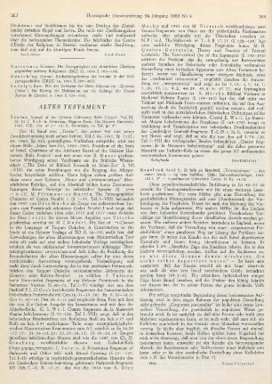 263-264 [Rezension] Textus. Annual of the Hebrew University Bible Project, Vol. III.