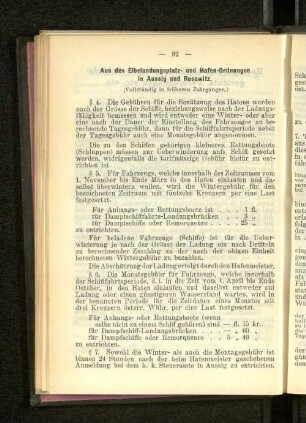 (Vollständig in früheren Jahrgängen.)