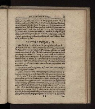 An Missa sacrificium sit propitiatorium?