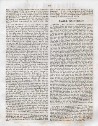 287-288 Kirchliche Mittheilungen