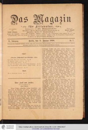 Nr. 2. - 11. Januar 1896