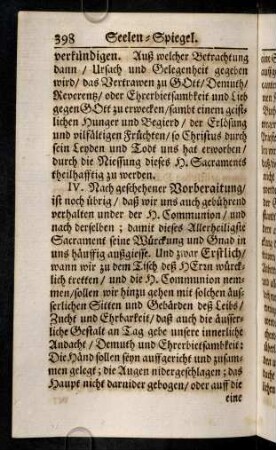 398-402, IV. Nach geschehener Vorberaitung ist noch uebrig, daß ...