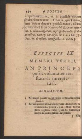 Effectus IX Membri Tertii.