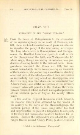 Chap. VIII. Extinction of the "Great Dynasty"