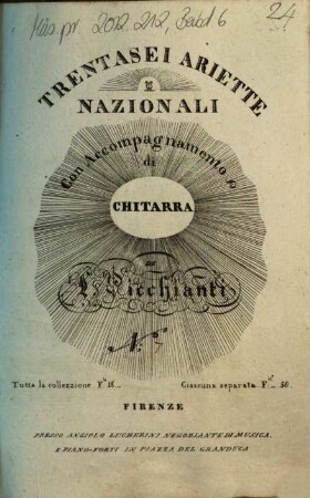 Trentasei ariette nazionali : con accompagnamento di chitarra, 7. Quel mazzolin di fiori