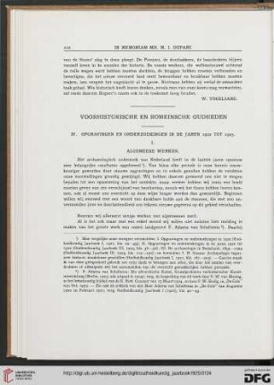 3.Ser. 5.1925: Voorhistorische en romeinsche oudheden
