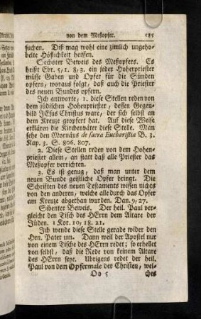 585-594, Sechster Beweis des Meßopfers. Es heißt ...