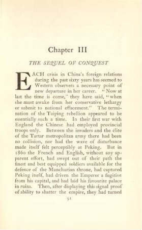Chapter III. The sequel of conquest