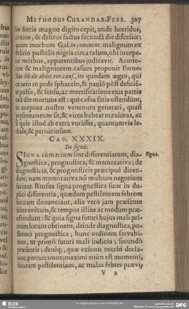 Cap. XXXIX. De signis
