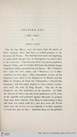 Chapter XIII. Clément Marot