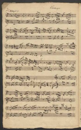 Stücke für Tasteninstrument; cemb; e-Moll; EngK 42