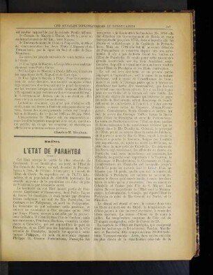 L'Etat de Parahyba