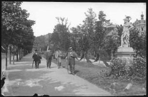 Marienbad. Parkanlagen an der Kaiserstraße