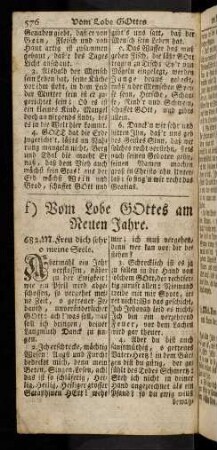 576-581, Vom Lobe Gottes am Neuen Jahre