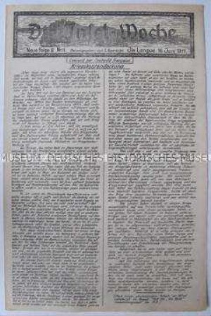 Lagerzeitung aus einem französischen Kriegsgefangenen-Lager