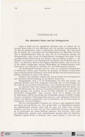 Viertes Buch: Die dekorative Kunst und das Kunstgewerbe