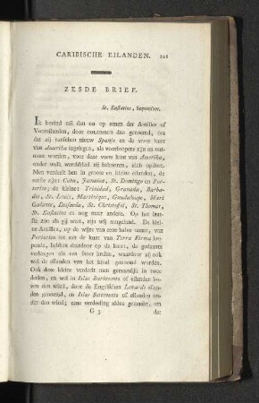 Zesde Brief.