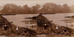 Im hohen Norden - Frauen und Kinder an einem Fjord