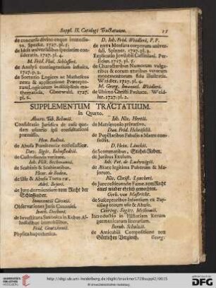 Supplementum tractatuum