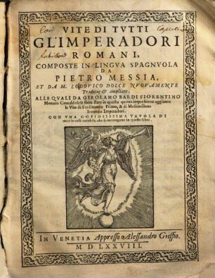 Vite Di Tvtti Gl'Imperadori Romani