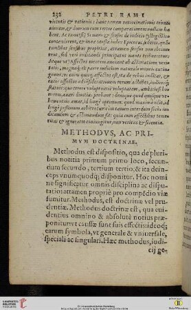 Methodvs, ac primvm doctrinae
