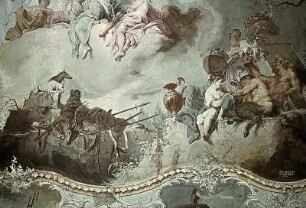 Großes Deckenbild: Triumph der Diana