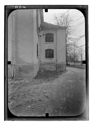 Altlandsberg. Reformierte Kirche (ehem. Schloßkirche, 1768, Veränderung 1896). Ostseite von Norden