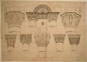 Tiefdruck: Kapitelle und ein Tympanon