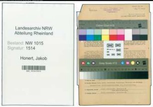 Entnazifizierung Jakob Honert , geb. 03.06.1910 (Bueroangestellter)