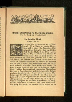 Der Überfall bei Mesnil.