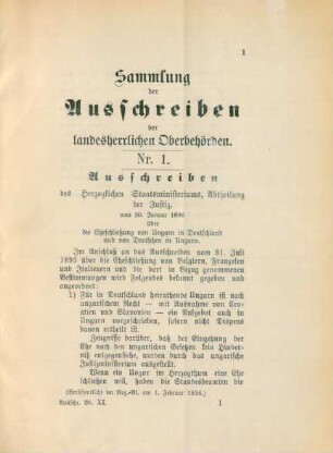 20. Januar 1896-5. Dezember 1900 = Nr. 1-85