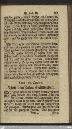 Das 138. Capitel. Von dem Zahn-Schmertzen