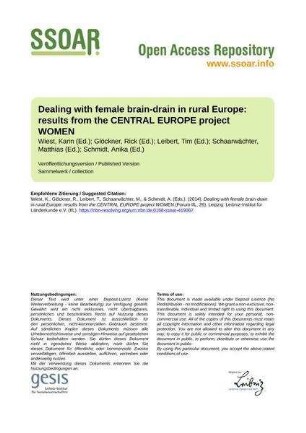 Dealing with female brain-drain in rural Europe: results from the CENTRAL EUROPE project WOMEN