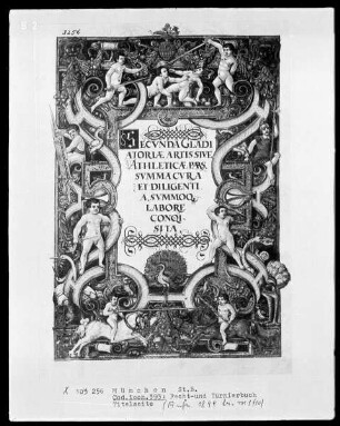 Fecht- und Turnierbuch, 2. Teil — Titelblatt