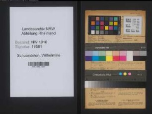Entnazifizierung Wilhelmine Schuendelen , geb. 23.04.1898 (Kassengehilfin)