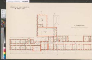 Arnsberg, Bezirksregierung, Hauptgebäude Seibertzstr. 1, Grundriss 3. Stock