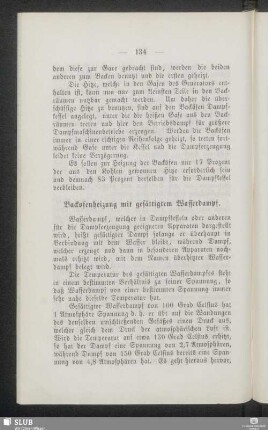 Backofenheizung mit gesättigtem Wasserdampf