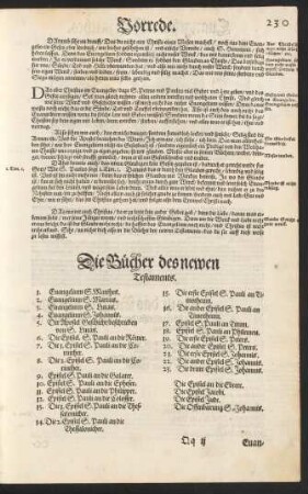 Die Bücher des newen Testaments.