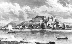 Pirna. Stadtansicht, aus: Schiffner 1840