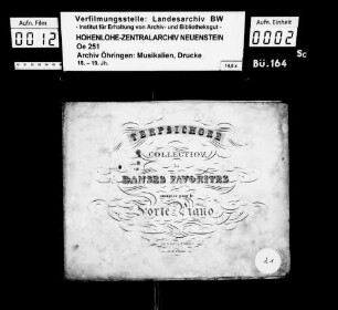 Terpsichore Collection des Danses favorites arrangées pour le Fortepiano, Berlin, Simon.