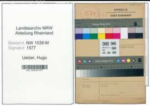 Entnazifizierung Hugo Uelzer , geb. 00.00.0000 (Kraftfahrer)