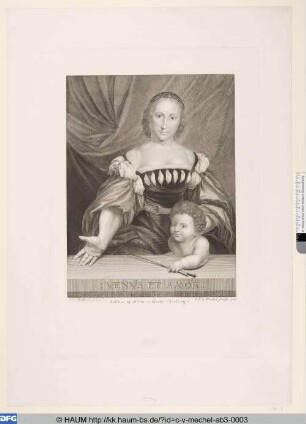 Magdalena Offenburg als Venus (Venus und Amor)