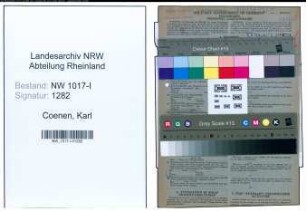 Entnazifizierung Karl Coenen , geb. 12.07.1908 (Kaufmaennischer Aangestellter)