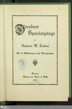 Dresdner Spaziergänge