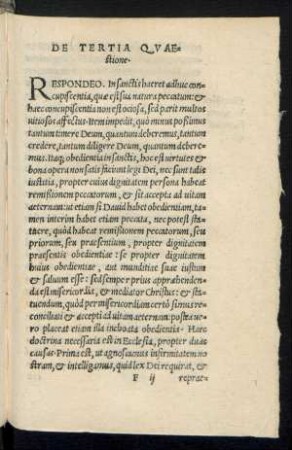 De Tertia Quaestione.