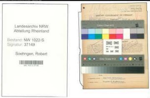 Entnazifizierung Robert Soehngen , geb. 30.09.1897 (Heizer)