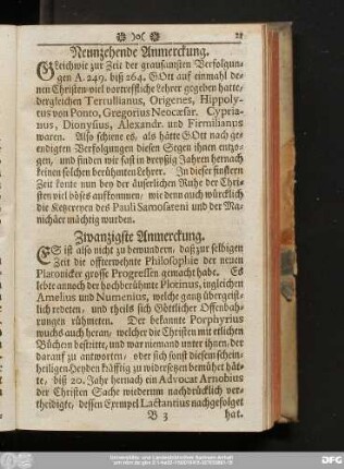 Neunzehende Anmerckung.