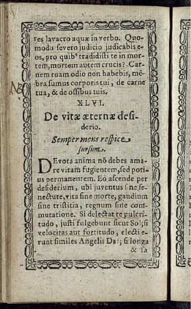 XLVI. De vitae aeternae desiderio