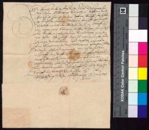 Heinrich Berka von Duba und Leipa auf Falkenburg bestätigt Bürgermeister und Rat von Bautzen für die Erben seines verstorbenen Bruders Zdislav Berka von Duba den Empfang der königlichen Rente i.H.v. 22 1/2 Talern.
