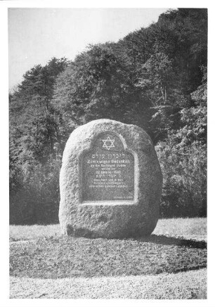 Gailingen, KN; Jüdischer Friedhof, Denkmal für die deportierten Juden